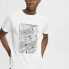 Edc By Esprit REGULAR FIT - T-Shirt Print - White -Edc By Esprit e194bffc00c04ba8b8328fcfbfeaac9d
