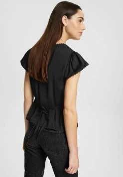 Edc By Esprit KURZARM - Bluse - Black -Edc By Esprit e1974015138d4067bf20610f6fb18081