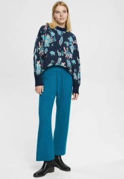 Edc By Esprit Stoffhose - Teal Blue