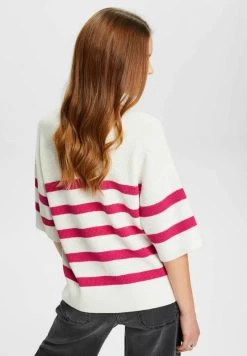 Edc By Esprit MIT CROPPED-ÄRMELN - Strickpullover - Off White -Edc By Esprit e6ab4eef6e654df8a51fca6b0f1aa1fd