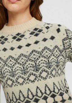 Edc By Esprit MIT GLITZEREFFEKT - Strickpullover - Beige -Edc By Esprit e7ecda878e3b4b119af245eb25eb2850
