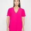 Edc By Esprit BLOUSE - T-Shirt Basic - Pink Fuchsia