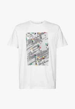 Edc By Esprit REGULAR FIT - T-Shirt Print - White -Edc By Esprit f3f5bb46ed704ba0a3245c1259823eca