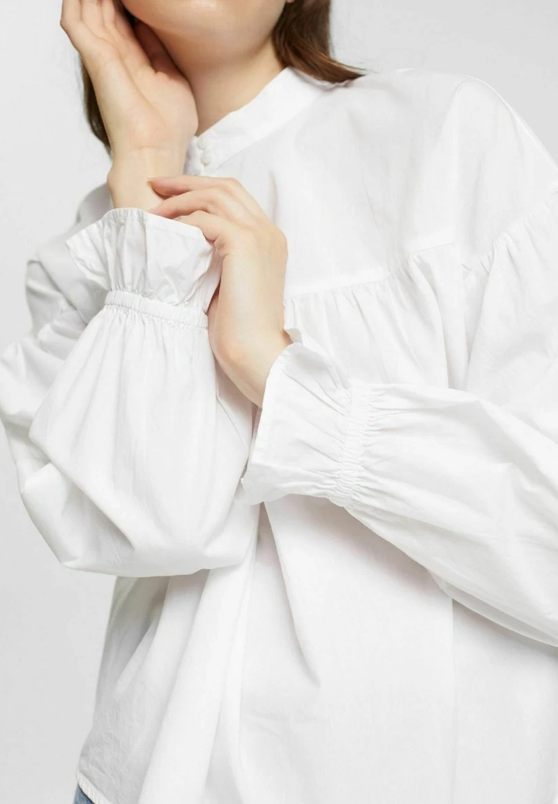 Edc By Esprit GERÜSCHTEN ÄRMELBÜNDCHEN - Bluse - White 7 Edc By Esprit GERÜSCHTEN ÄRMELBÜNDCHEN - Bluse - White – Bild 5