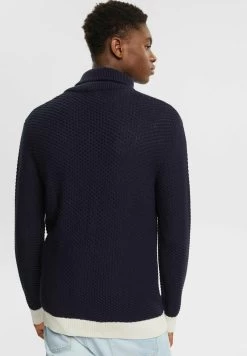 Edc By Esprit MIT KURZEM REISSVERSCHLUSS - Strickpullover - Navy -Edc By Esprit f9a9aec07ded472c9faf1a8c8bdfc0ca