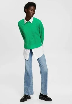 Edc By Esprit MIT MOCKNECK - Strickpullover - Light Green -Edc By Esprit f9b8f89542c549b58c4e1e8086bdf42f