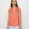 Edc By Esprit BLOUSE - Top - Coral Orange -Edc By Esprit fa172531a6314e82855904daa64cfd6a