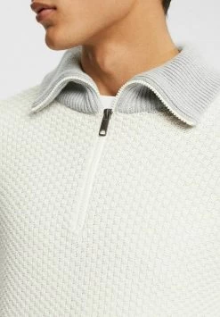 Edc By Esprit MIT KURZEM REISSVERSCHLUSS - Strickpullover - Ice -Edc By Esprit fb6d154e35f4451d927afd7cd29bc850