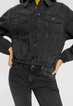 Edc By Esprit Jeansjacke - Black Dark Wash -Edc By Esprit fcb413b4f71b4181b5480d1cf05a1356