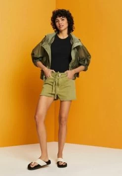 Edc By Esprit CRINKLE - Shorts - Pistachio Green -Edc By Esprit fe16be36ee8f4b2ea68a4c49b723c5bd